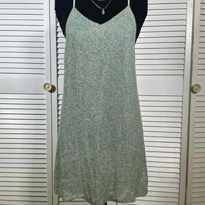 Mayren Lee Varay Green Beaded Mini Dress